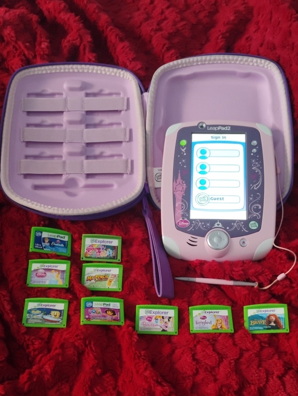 LeapPad2 Princess Kids Learning Tablet with Game Cartridges